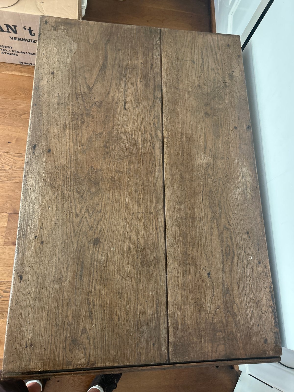 Antieke Hangoortafel - Uitklapbaar - Eikenhout, Antiek en Kunst, Antiek | Meubels | Tafels, Ophalen