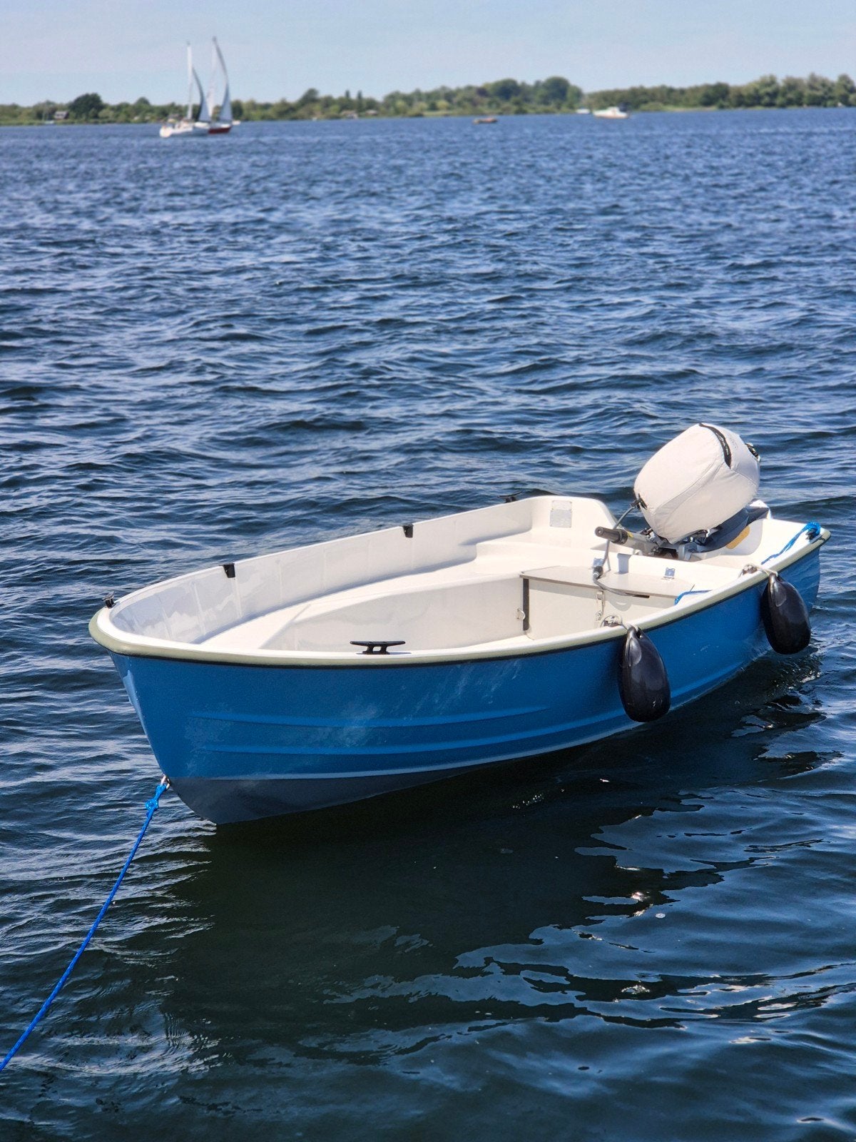 Exclusieve With 300 met Honda 20pk en kanteltrailer, Buitenboordmotor, Zo goed als nieuw, Polyester, Benzine