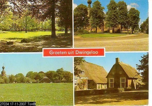 Ansichtkaart	Dwingeloo	4-luik, Verzenden, 1980 tot heden, Gelopen, Drenthe