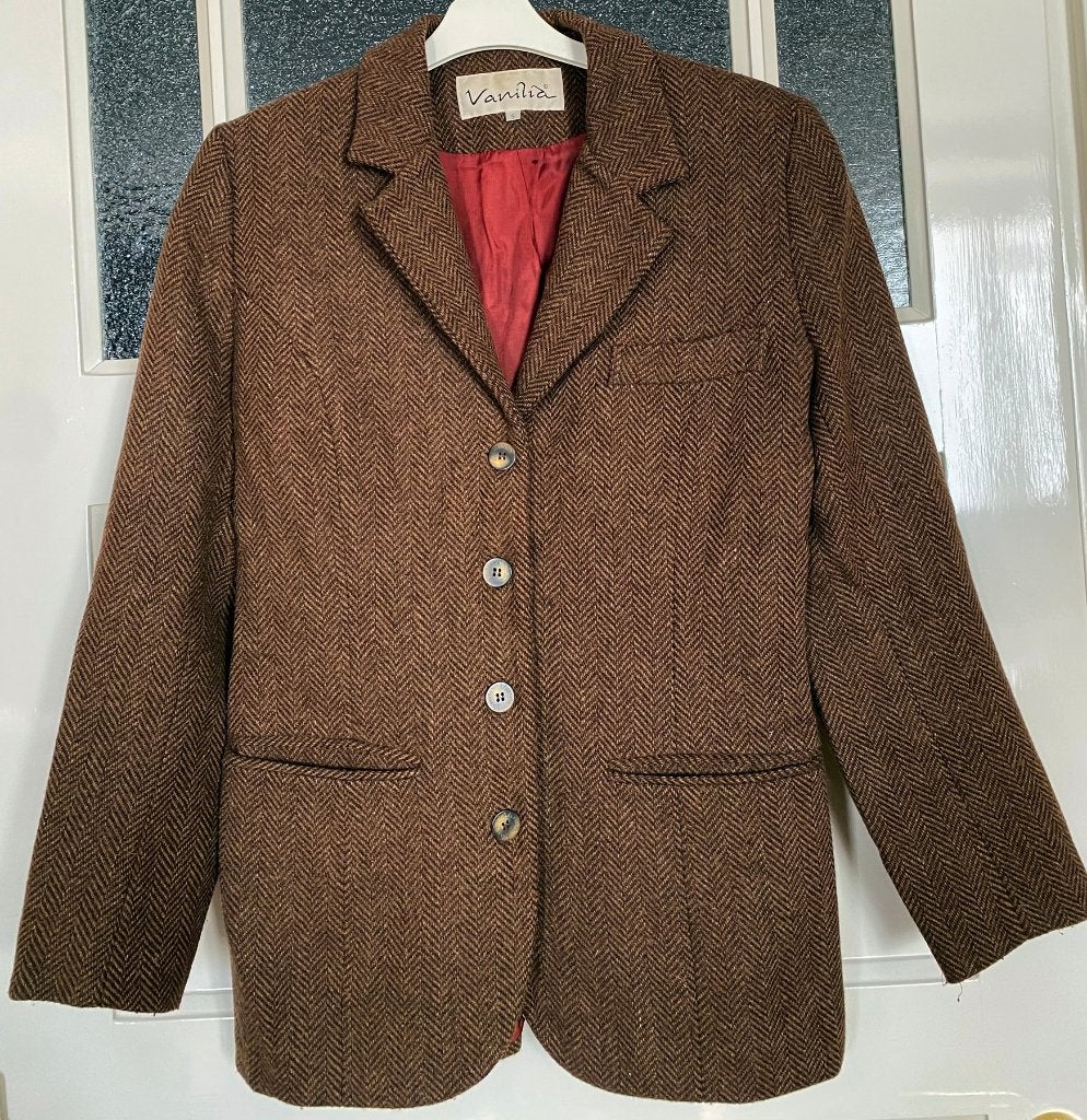 Vintage blazer van Vanilia, bruin, maat: S, Kleding | Dames, Bruin, Vanilia, Ophalen of Verzenden, Jasje