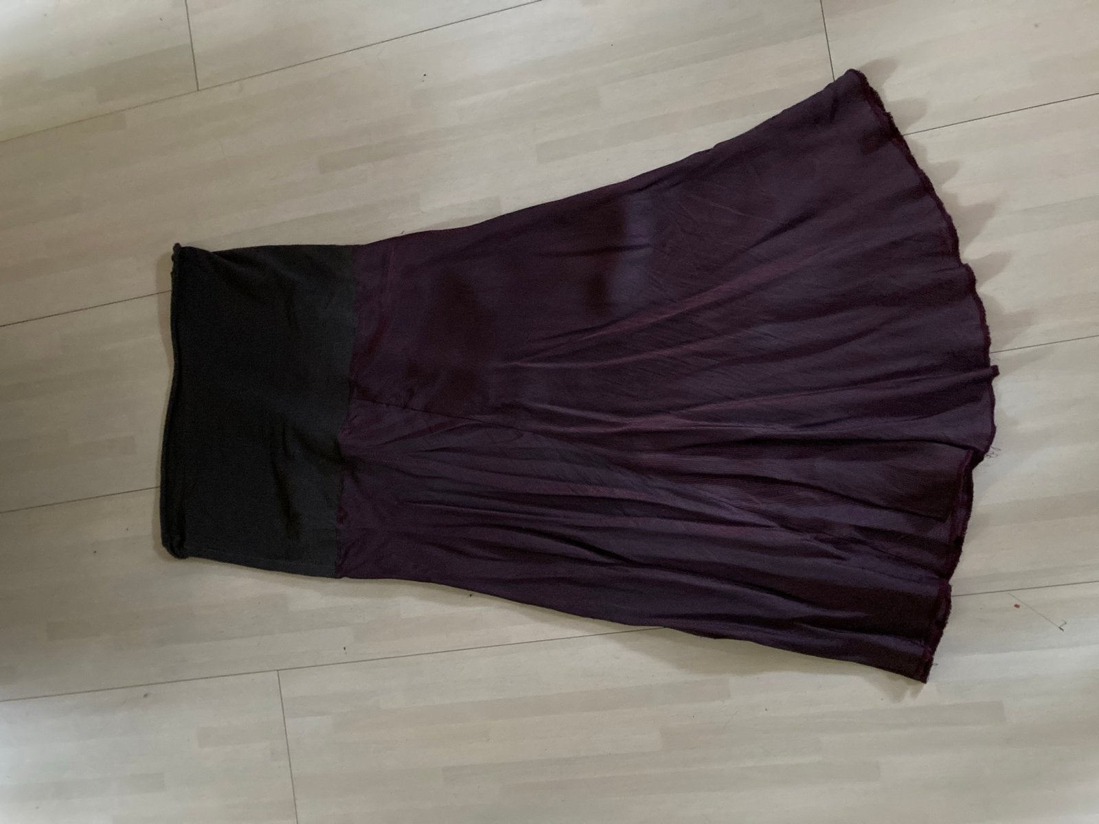 Paarse Humanoid Rok met Grijze Band, Kleding | Dames, Ophalen of Verzenden, Gedragen, Paars
