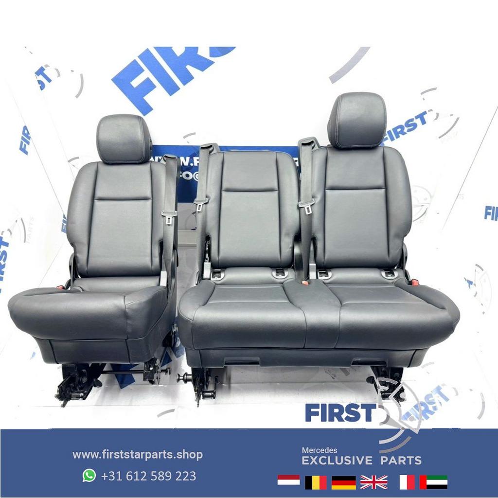 W447 VITO / V KLASSE ACHTERBANK ZWART LEER interieur Mercede, Auto-onderdelen, Interieur en Bekleding, Mercedes-Benz, Gebruikt
