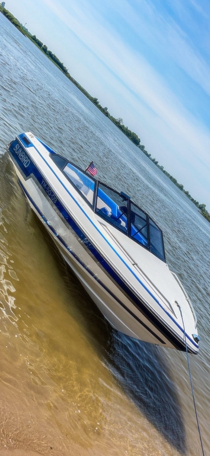 Sunbird Corsica 186 4.3 V6 Nieuwe trailer Lees beschrijving!, Ophalen, Gebruikt, Motor en Techniek, Zeilboot of Motorboot
