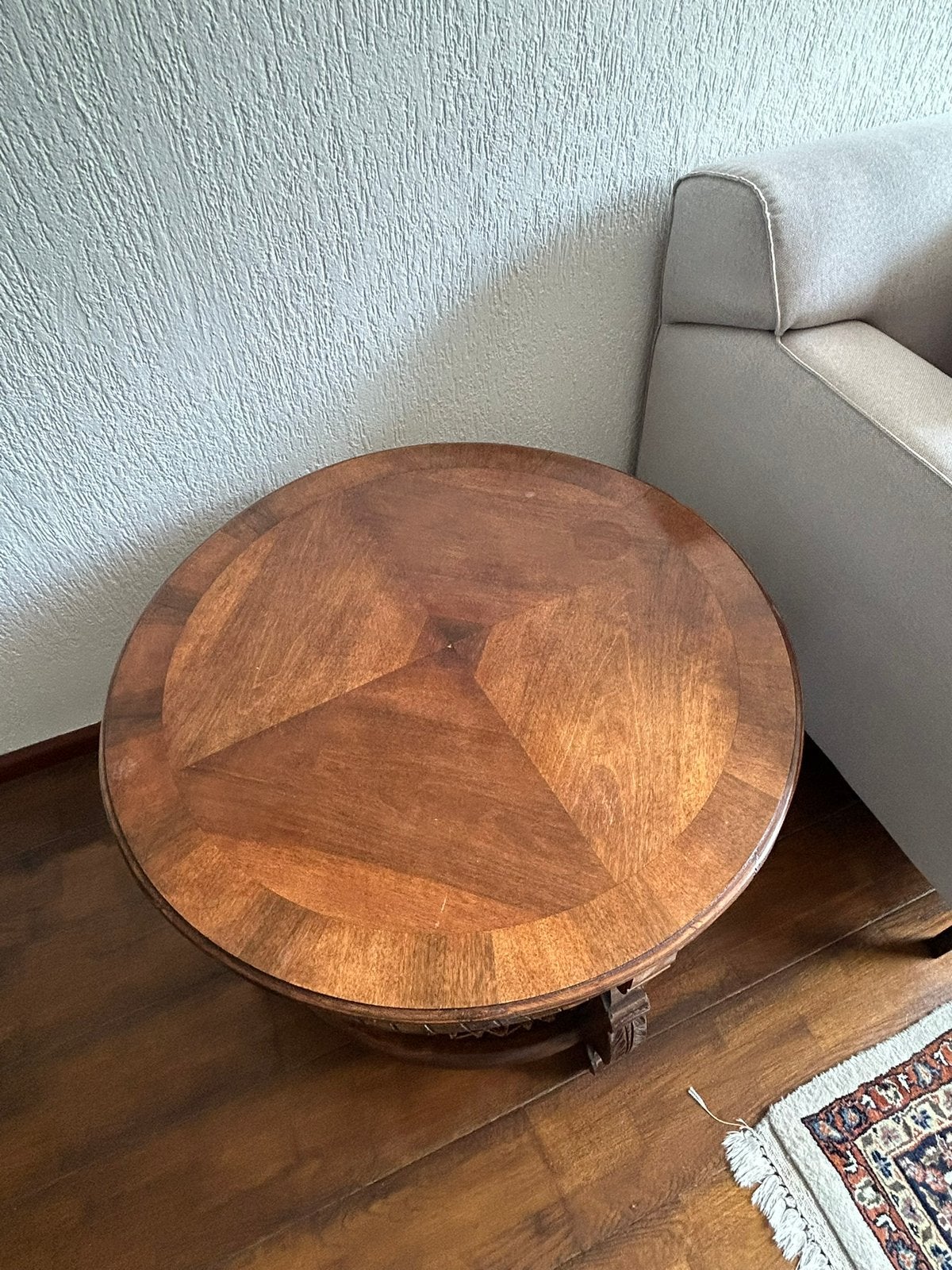 Salon- of bijzettafel, Ophalen, Gebruikt, 50 tot 100 cm, Rond
