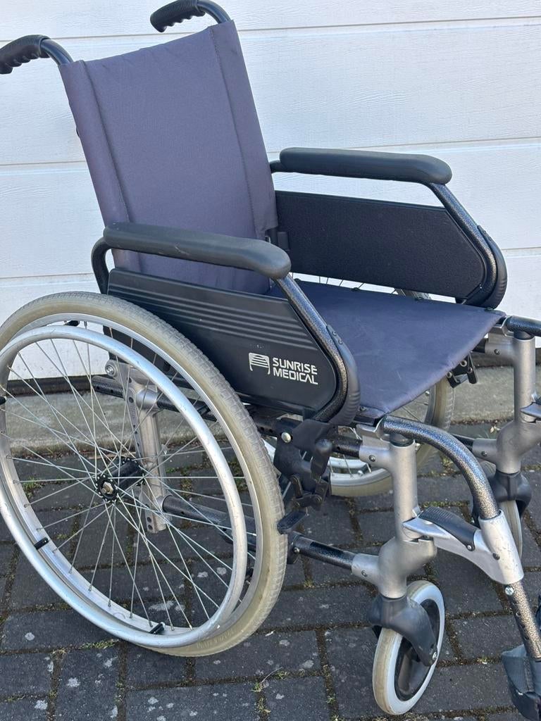 Sunrise Medical lichtgewicht inklapbare rolstoel, Gebruikt, Nederland, Handbewogen rolstoel, Sunrise Medical