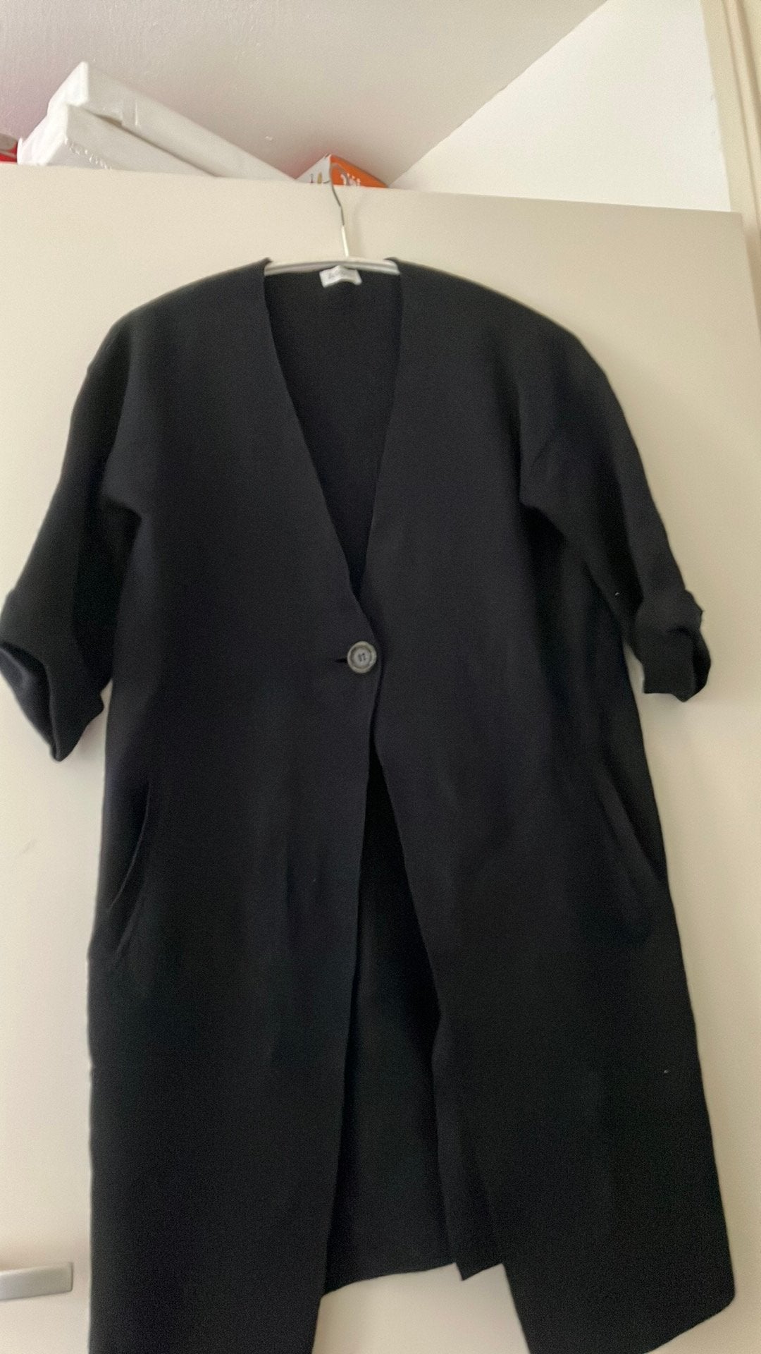 Zwart vest / jas maat S, Ophalen of Verzenden, Zo goed als nieuw, Maat 36 (S), Zwart