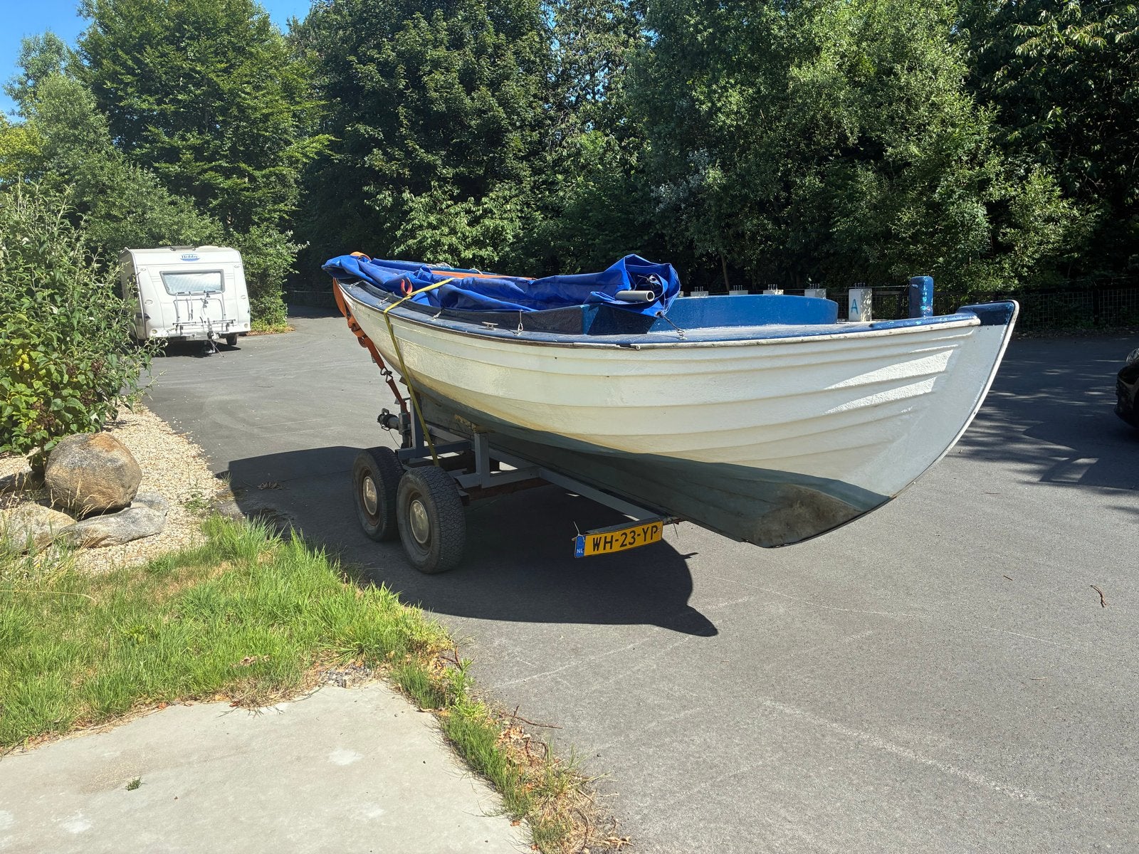 Eikenhouten Sloep met Yanmar Diesel en Trailer, Watersport en Boten, Binnenboordmotor, Diesel, Hout, Overige merken