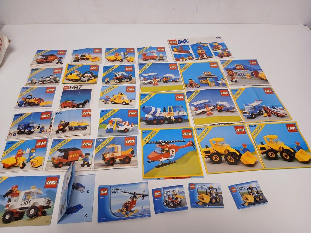 32x vintage lego instructies bouwboekjes legoland, lego city, Kinderen en Baby's, Speelgoed | Duplo en Lego, Ophalen of Verzenden