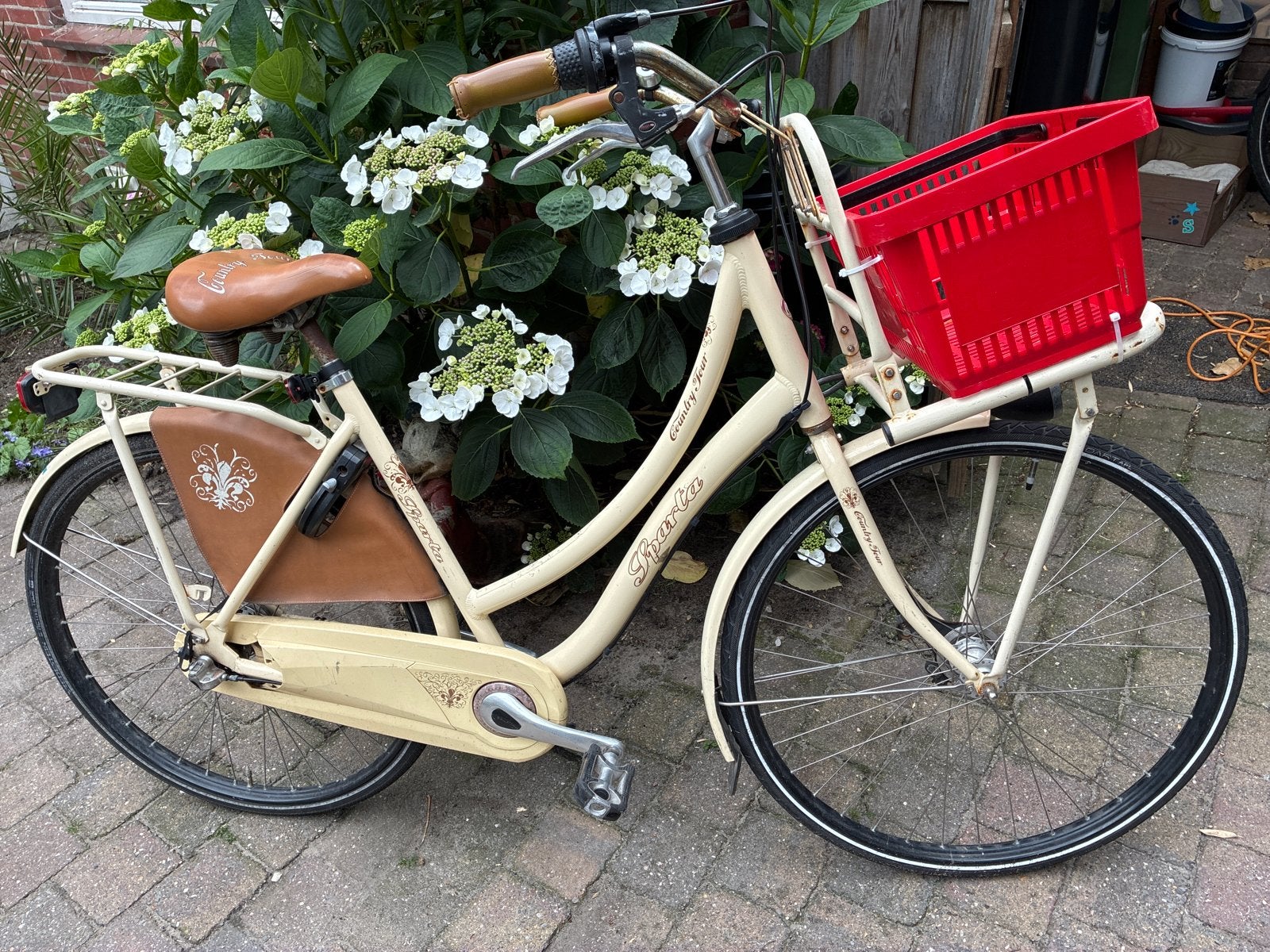Sparta Country Tour Damesfiets met Mand, Ophalen, Sparta, Velgrem, Versnellingen