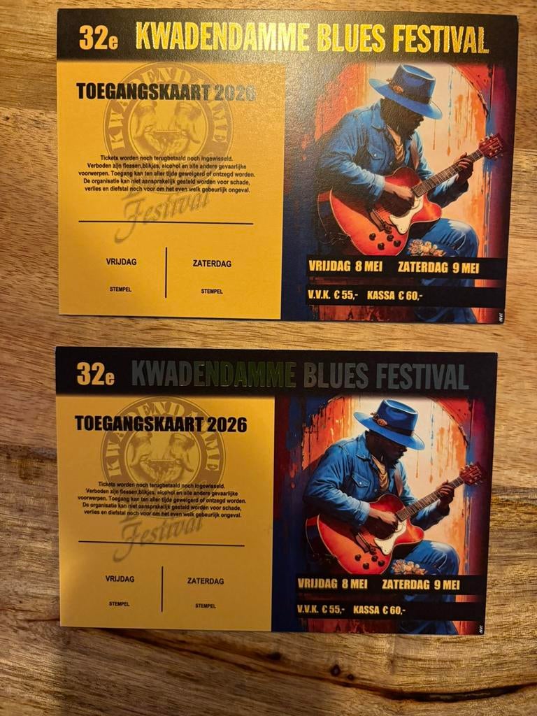 Bluesfestival Kwadendamme, Twee personen, Mei
