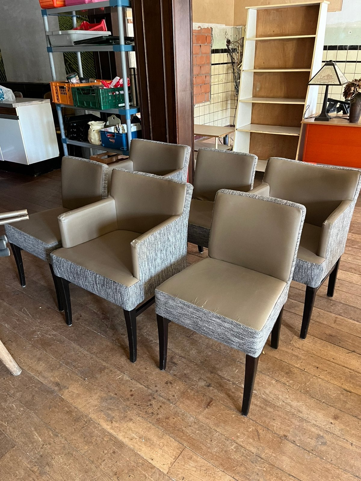 Fauteuils aangeboden!, Ophalen, Gebruikt, Overige kleuren, Leer
