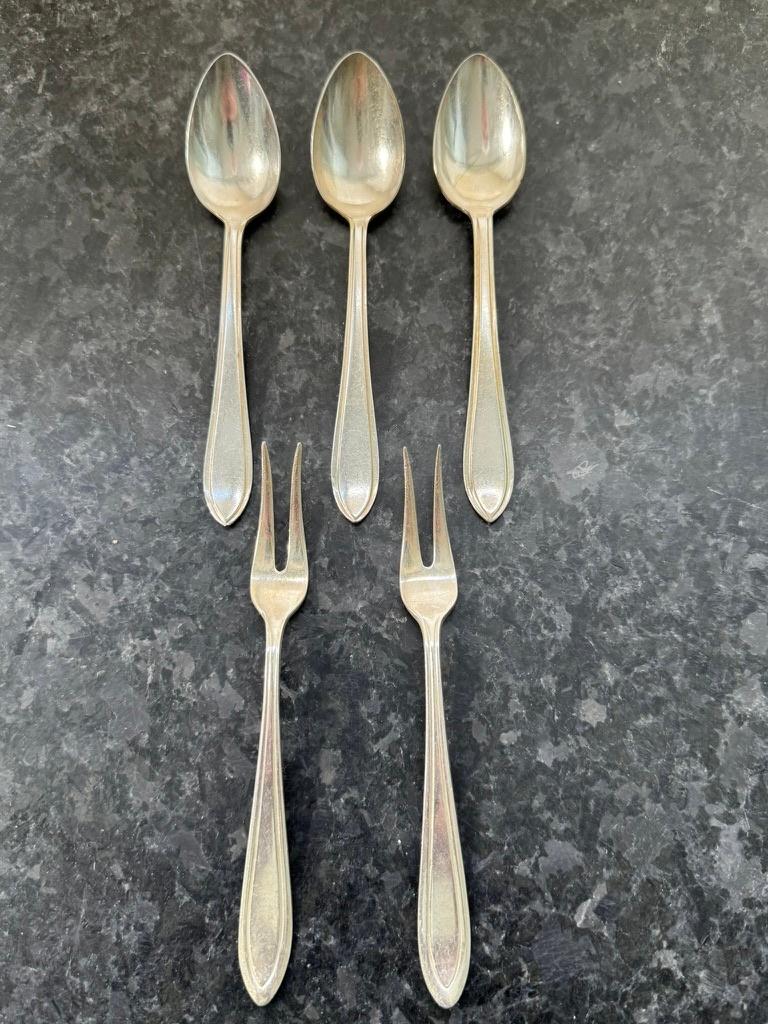 Verzilverde lepeltjes, Antiek en Kunst, Ophalen of Verzenden