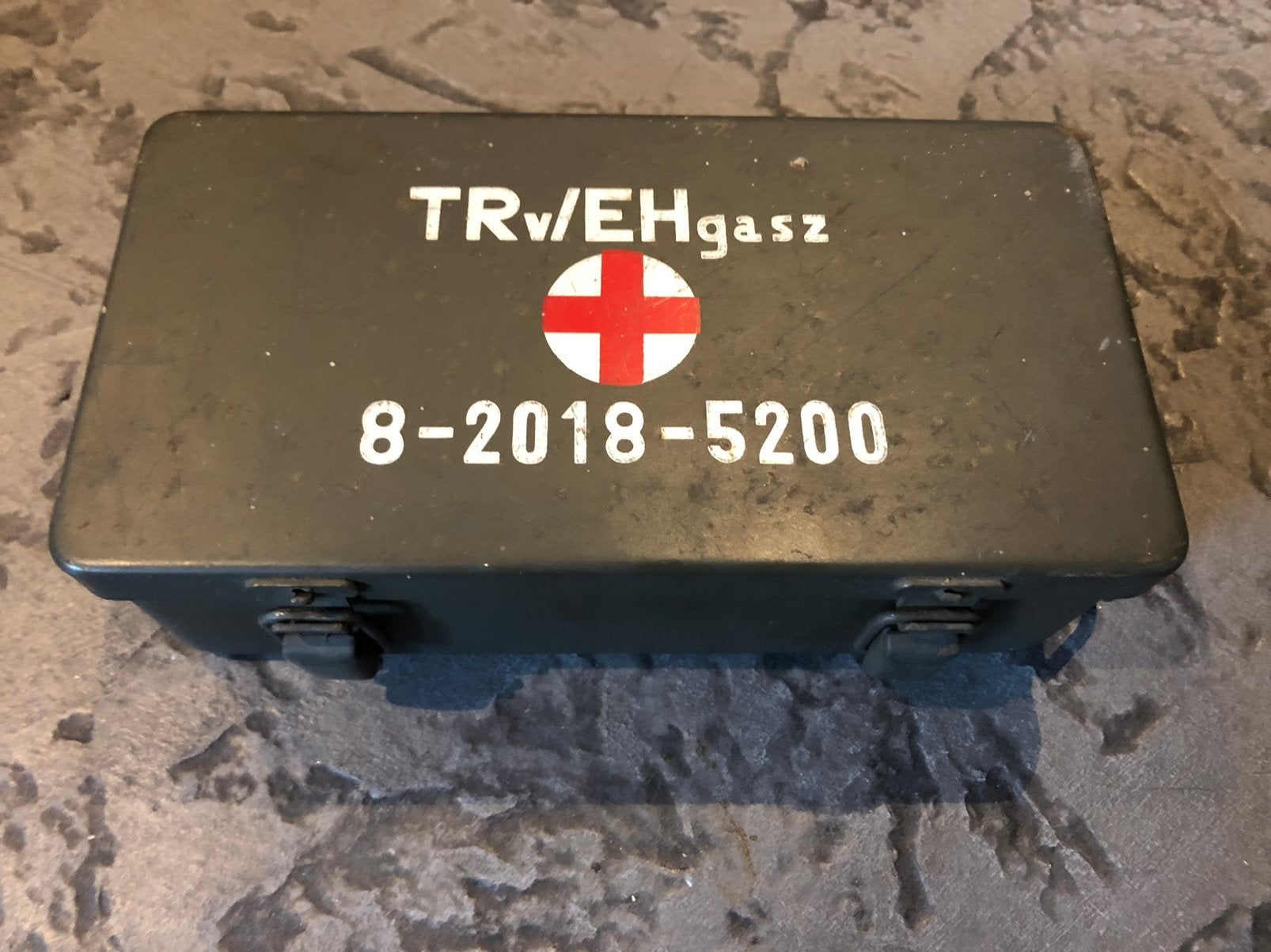 E.H.B.O (Duits)   WW2  metalen leger verband kistje, Verzamelen, Ophalen of Verzenden, Duitsland, Kist of Geocache