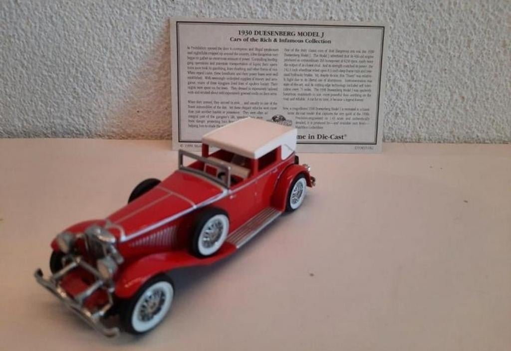 Matchbox 1930 Duesenberg Model J Die-Cast, Ophalen of Verzenden, Zo goed als nieuw, Auto, Matchbox