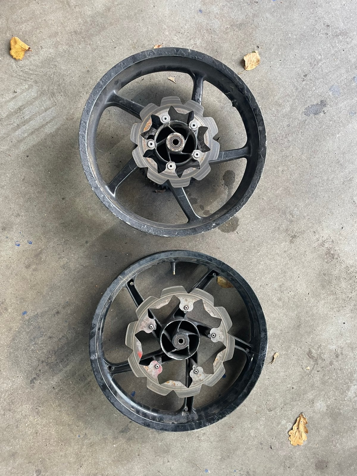 Te koop: set velgen Aprilia RS50, Motoren, Ophalen