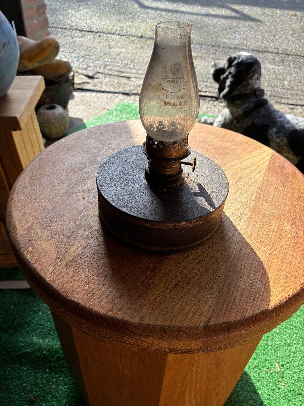 Antieke olielamp, kurkentrekker, kraan en asbak, Ophalen