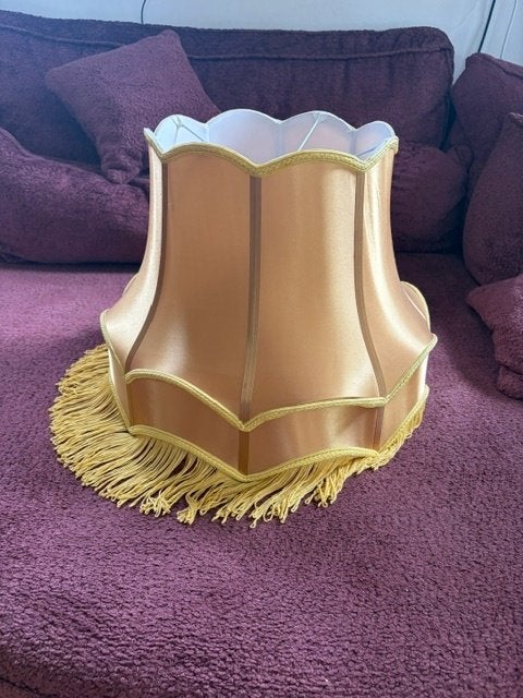 vintage plafond lampenkap, Ophalen, Rond, Zo goed als nieuw, 42 cm