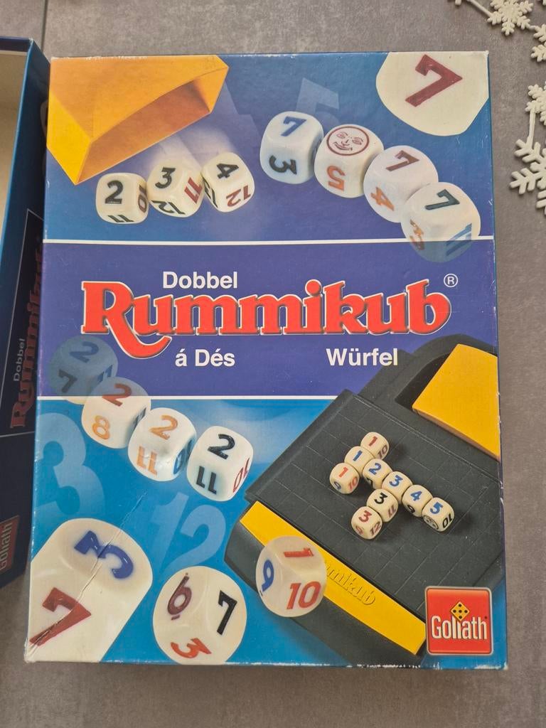 Dobbel Rummikub dobbelspel, Een of twee spelers, Ophalen of Verzenden, Gebruikt, Reisspel