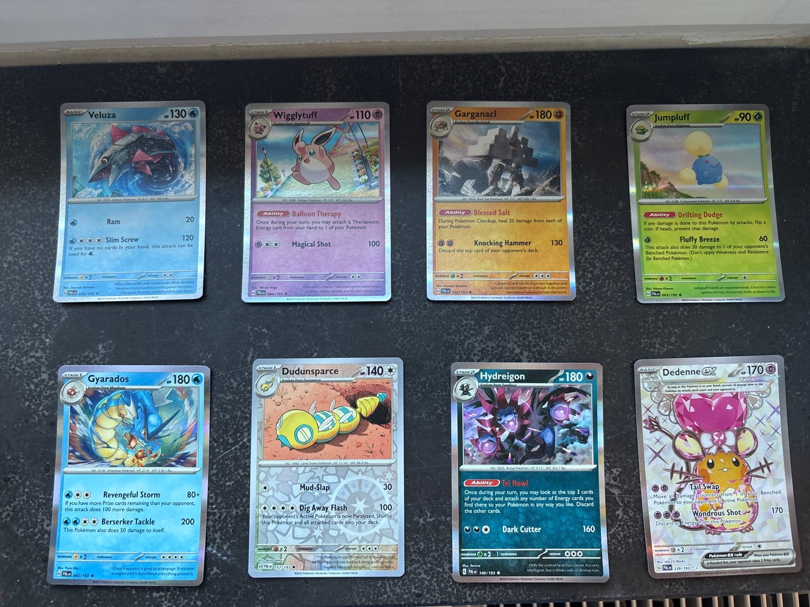Pokémon kaarten set - 8 verschillende kaarten, Hobby en Vrije tijd, Ophalen of Verzenden, Gebruikt, Meerdere kaarten