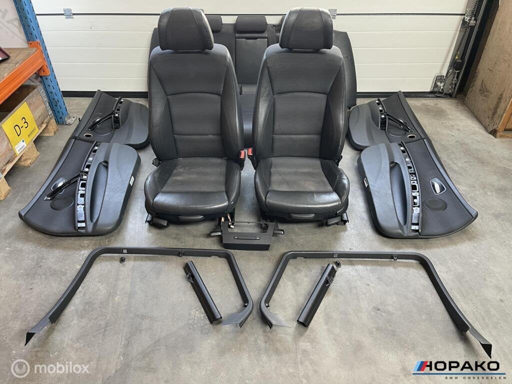 BMW E91 3 serie Interieur zwart half leder VERWARMD, Auto-onderdelen, Gebruikt, Einsteinlaan 5 rijswijk, Bmw, Ophalen of Verzenden