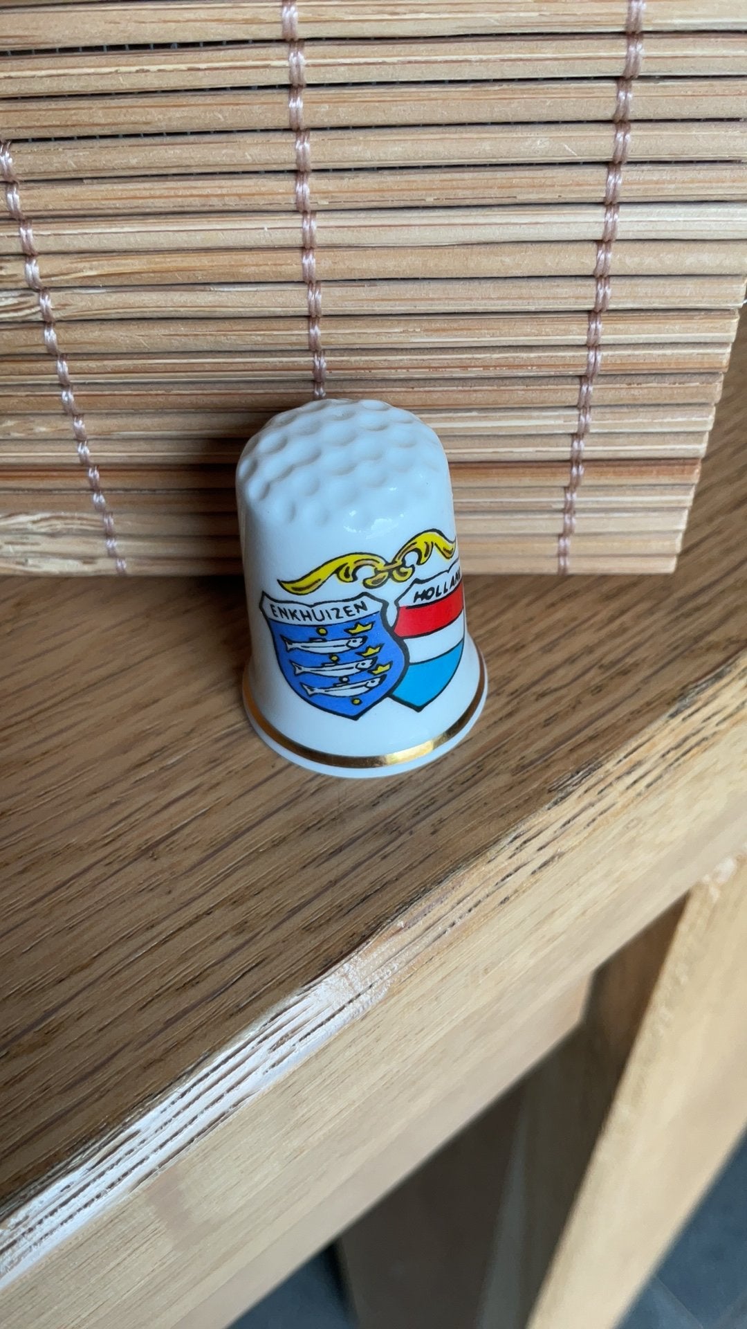 Enkhuizen vingerhoed vingerhoedje vingerhoedjes vingerhoed, Ophalen of Verzenden, Nieuw, Porselein, Nederland
