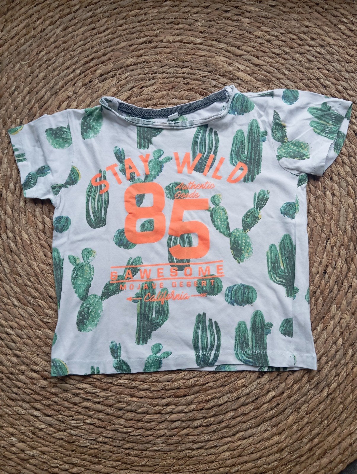 Zeeman T-shirt met vrolijke cactus print - Maat 98, Kinderen en Baby's, Kinderkleding | Maat 98, Zeeman, Gebruikt, Ophalen of Verzenden