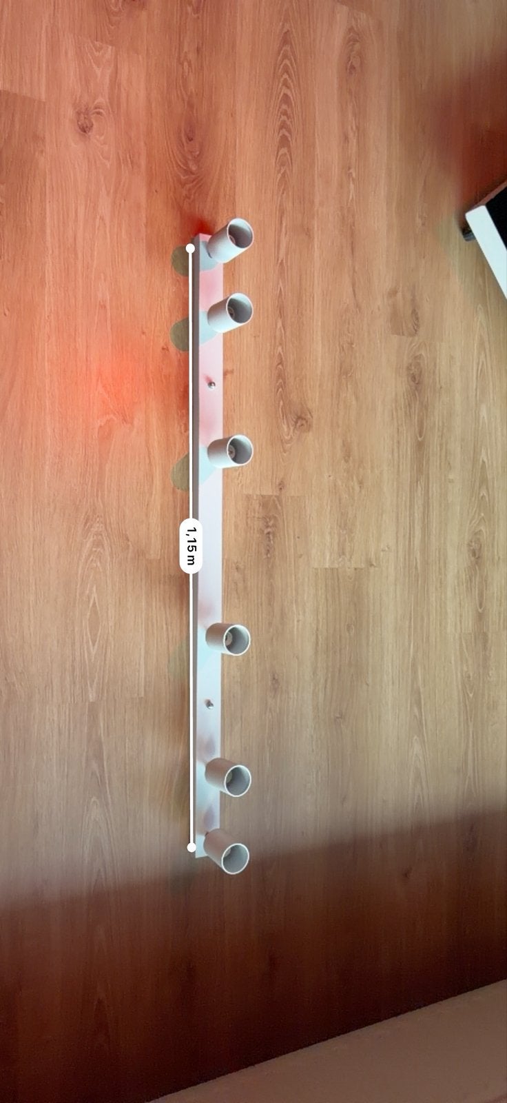 Opbouw LED-strip met 6 spots, 1.15m, Wit, Overige merken, Gebruikt, Kunststof