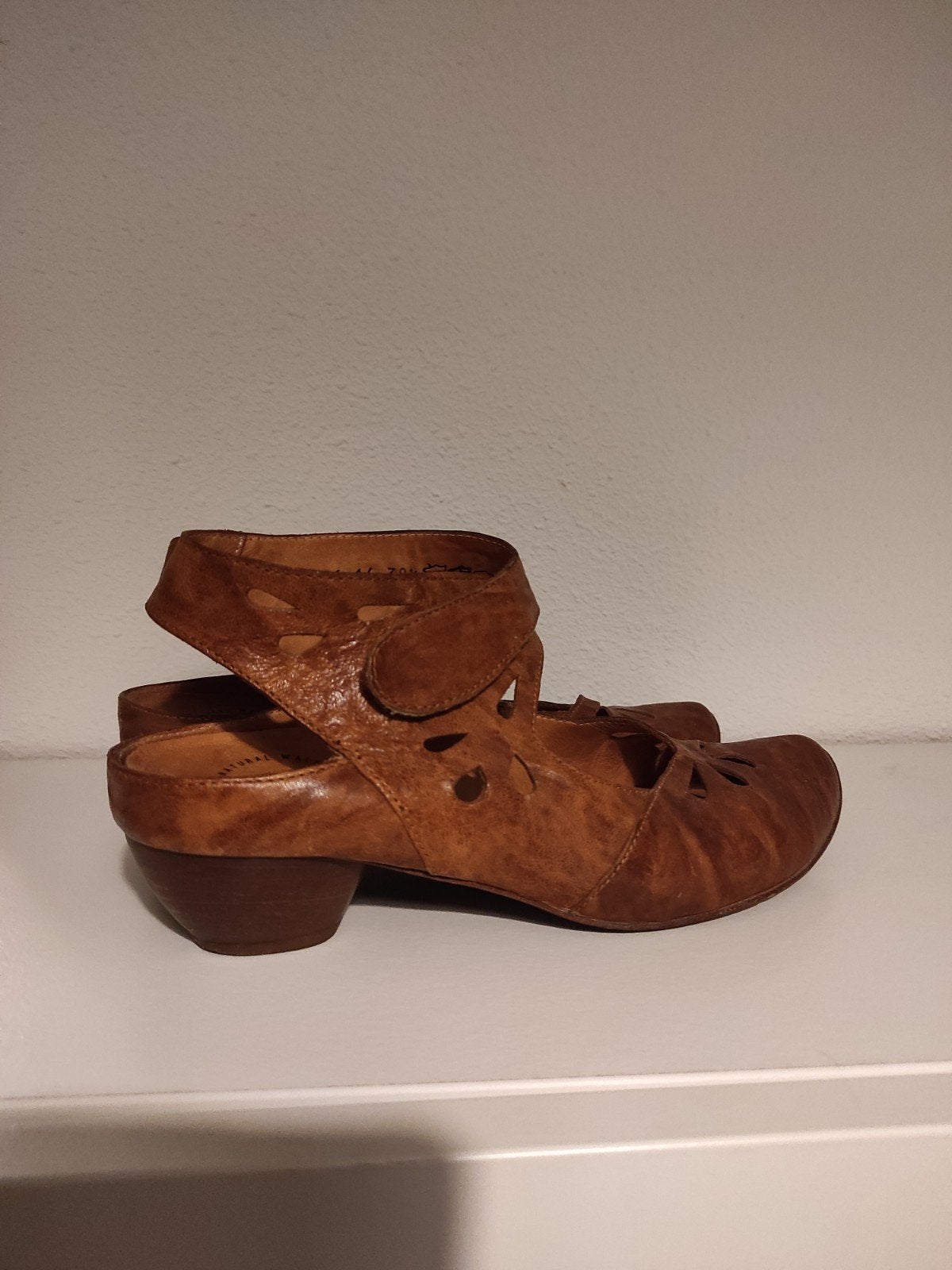 Think! Leren Ballerina's/Sandalen - Maat 38,5, Bruin, Think!, Gedragen, Ballerina's