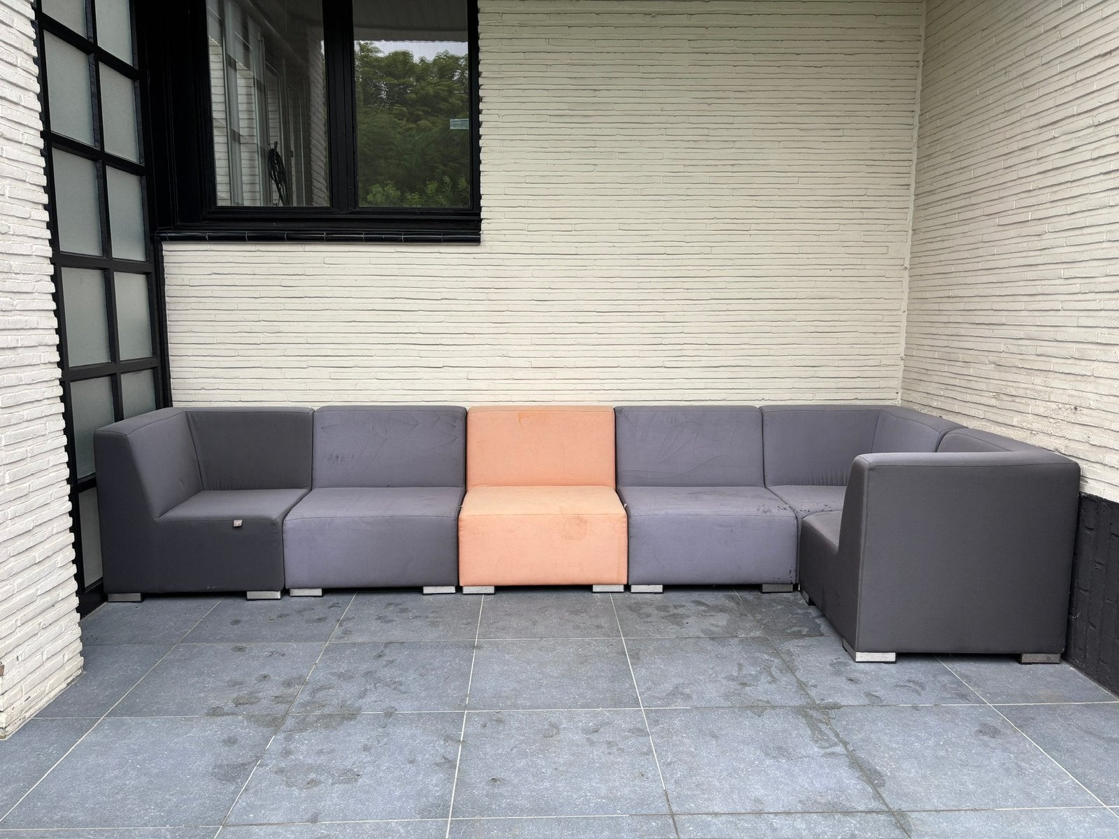 EGO Paris tuinsofa 6-delig, Ophalen, Gebruikt, Teakhout