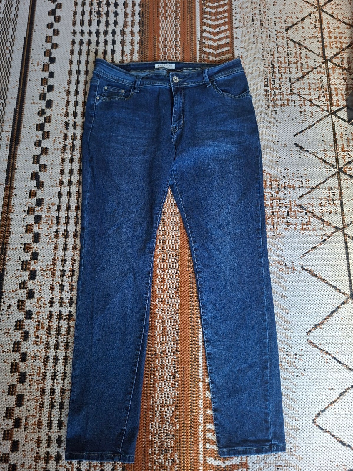 Karostar Skinny Jeans - Maat 44, Blauw, Ophalen of Verzenden, Zo goed als nieuw, Karostar
