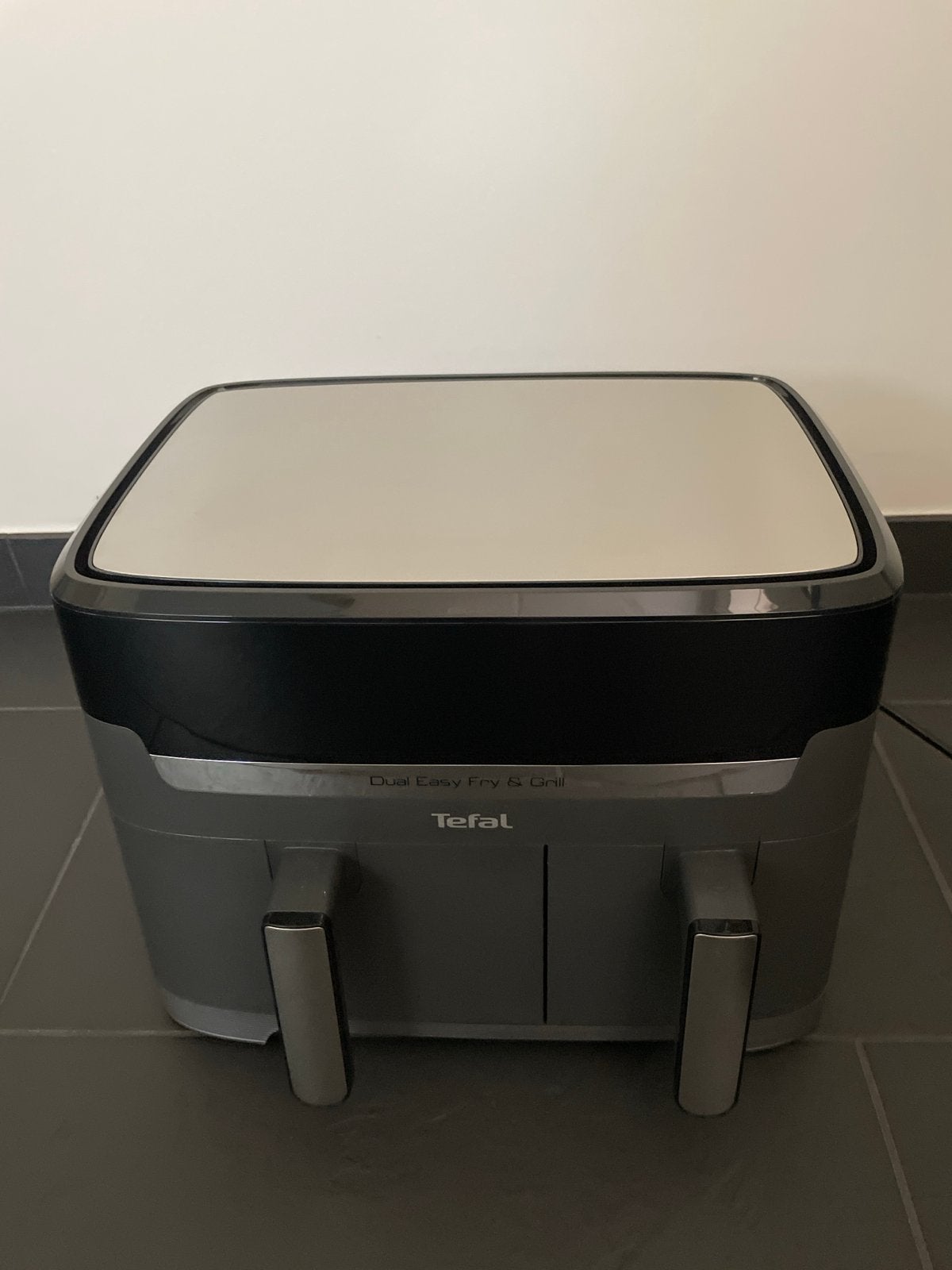 Tefal Dual Easy Fry & Grill EY905B - Airfryer met 2 zones, 4 liter of meer, Ophalen of Verzenden, Zo goed als nieuw, Duo-friteuse