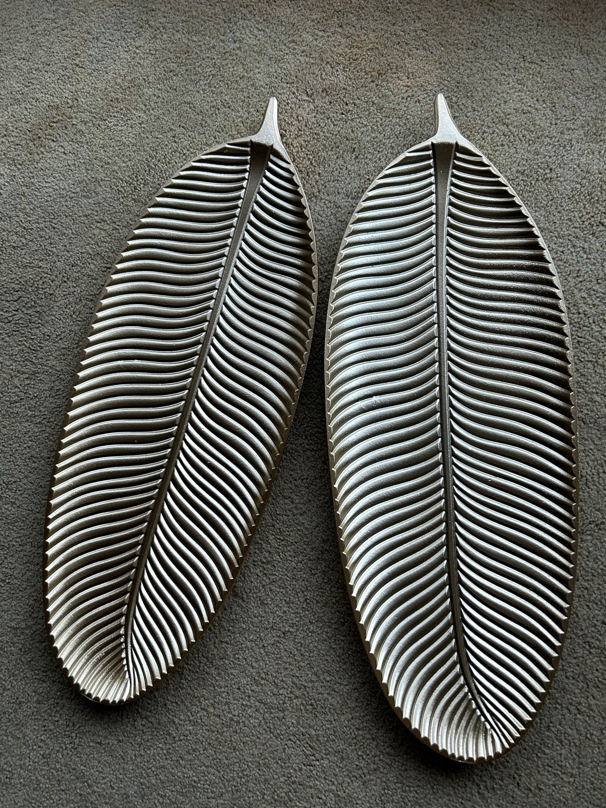 Xenos kunststof serveerschalen bladmotief 60x22 cm, Kunststof, Overige merken, Ophalen of Verzenden, Schaal of Schalen