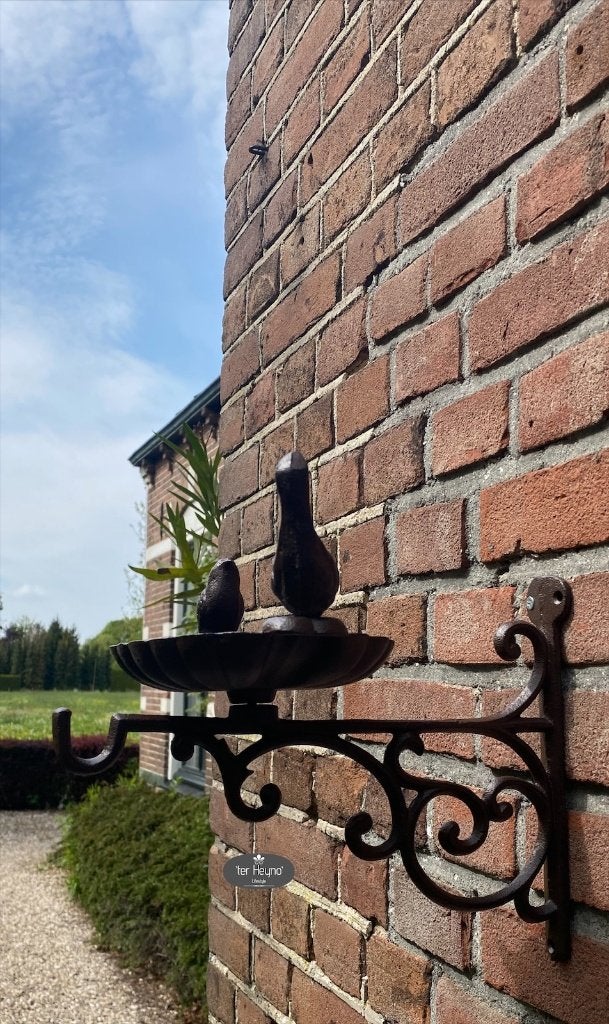 Gietijzeren wand voederschaal vogel bad voer vogel landelijk, Verzenden, Nieuw