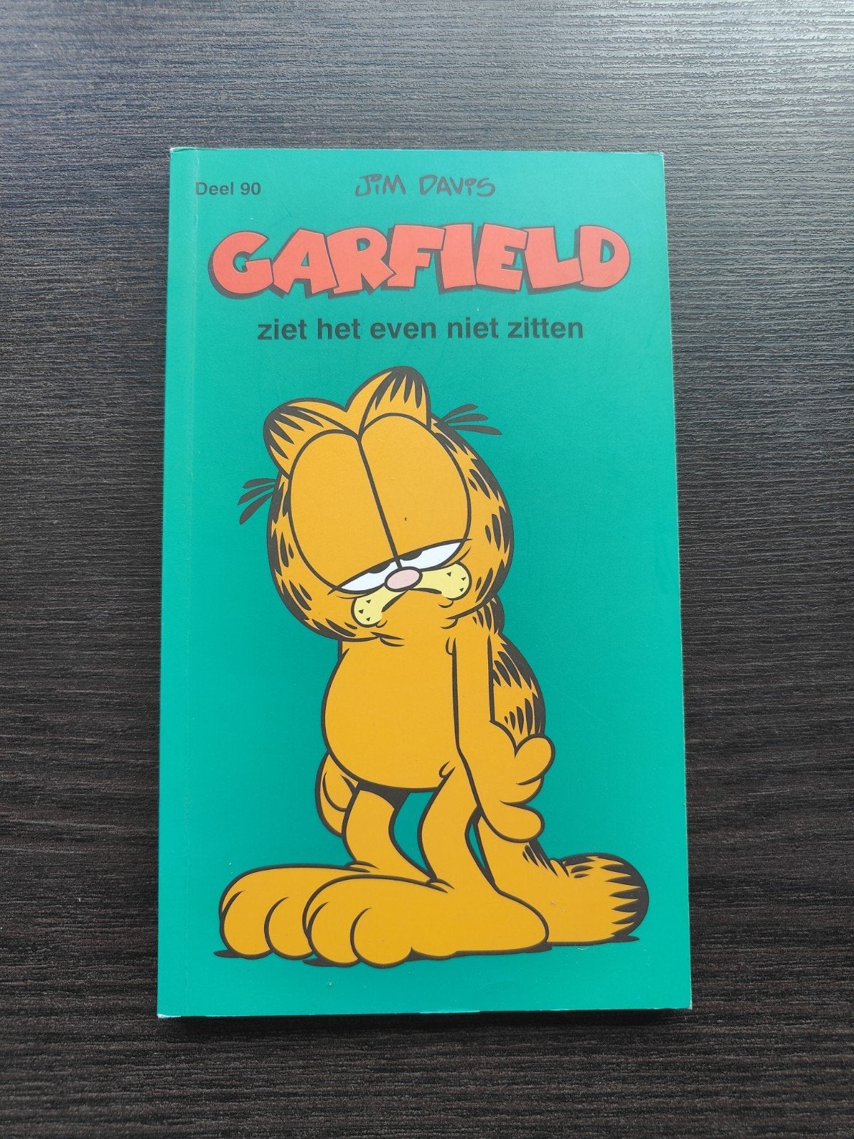 Garfield ziet het even niet zitten - Deel 90, Eén stripboek, Ophalen of Verzenden, Zo goed als nieuw, Jim Davis