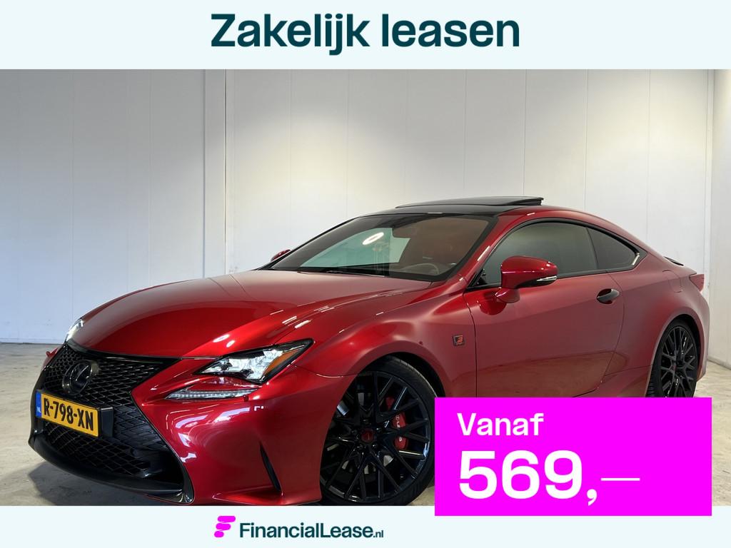Lexus RC 300h F SPORT Line | Navigatie | LM Velgen 19" | Voo, Achterwielaandrijving, Gebruikt, 4 stoelen, Leder