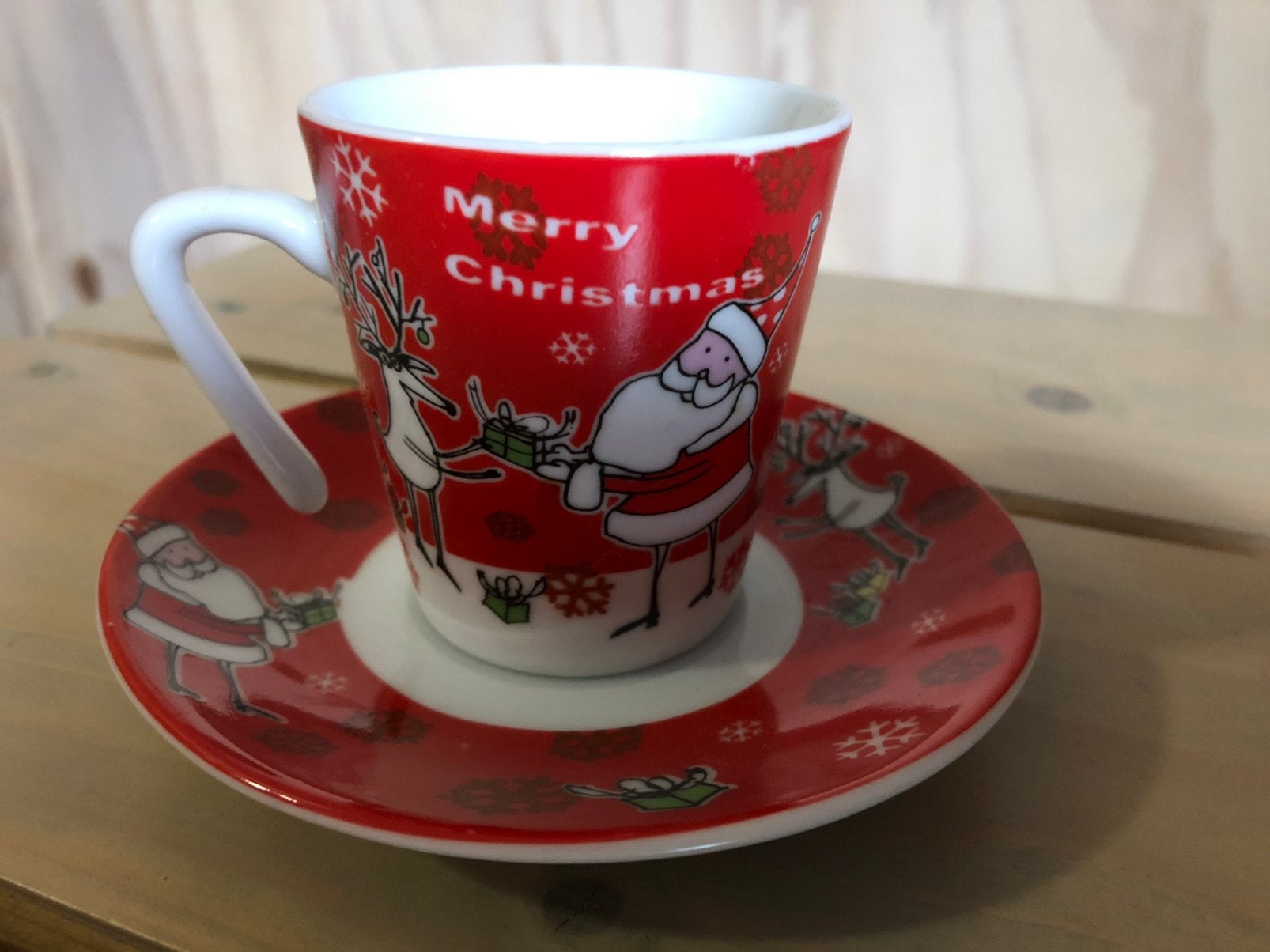 Leuk kerst espresso kopje Nieuw, Ophalen of Verzenden, Nieuw