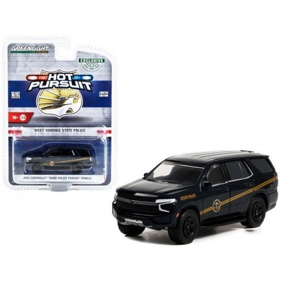 2021 Chevrolet Tahoe Police v. Greenlight 1/64 West Virginia, Ophalen of Verzenden, Nieuw, Auto