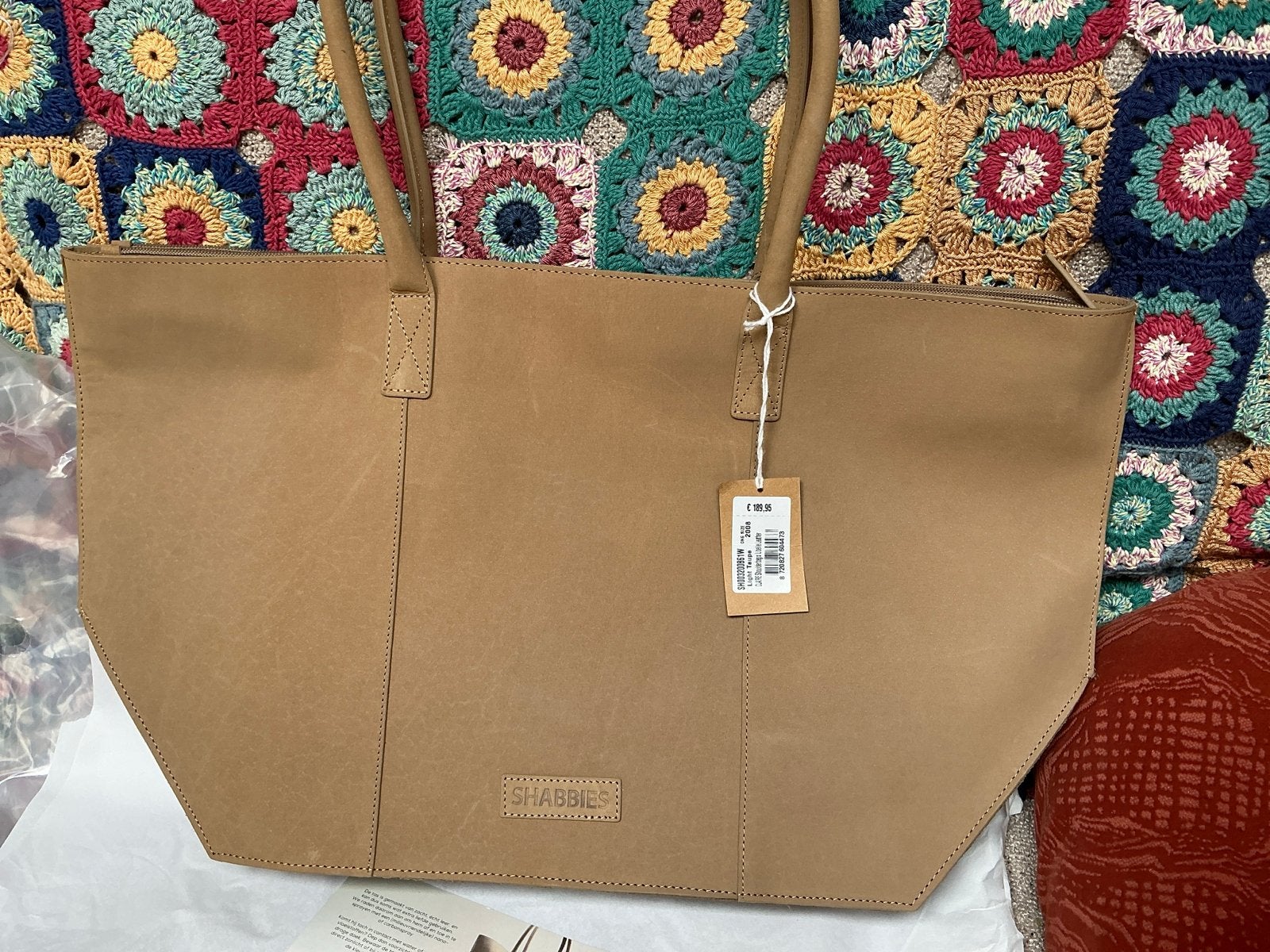 Tas Shabbies Amsterdam Leren Shopper - Nieuw met kaartje, Sieraden, Tassen en Uiterlijk, Tassen | Damestassen, Ophalen of Verzenden