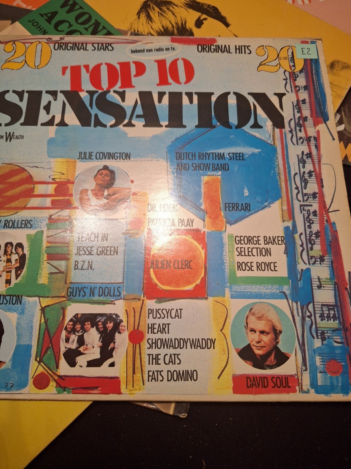Top 10 Sensation LP - Diverse Artiesten, Cd's en Dvd's, LP, Gebruikt, Ophalen of Verzenden, Complilatie