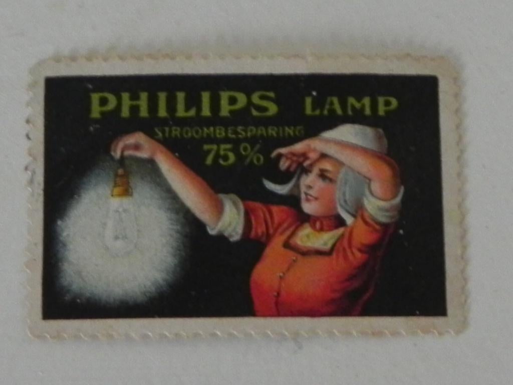 Reclame zegel van Philips., Ophalen of Verzenden, Gebruikt, Overige typen