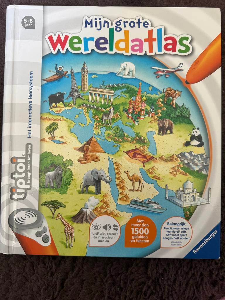 Tiptoi Mijn Grote Wereldatlas -, Ophalen of Verzenden