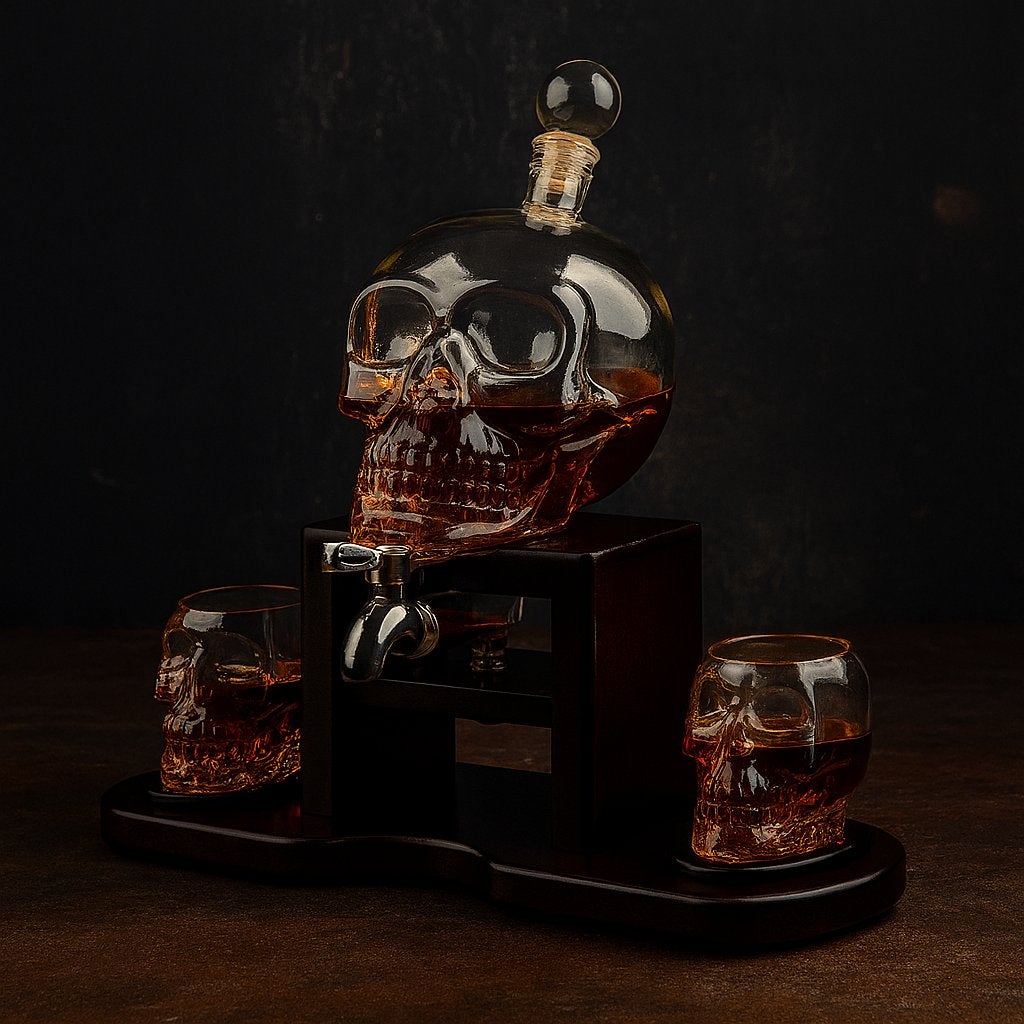 Skull whiskey karaf - Bar accessoires - Karafs - Mancave, Kouwehoek 1b, Meerkleurig, Cave & Garden, Overige stijlen