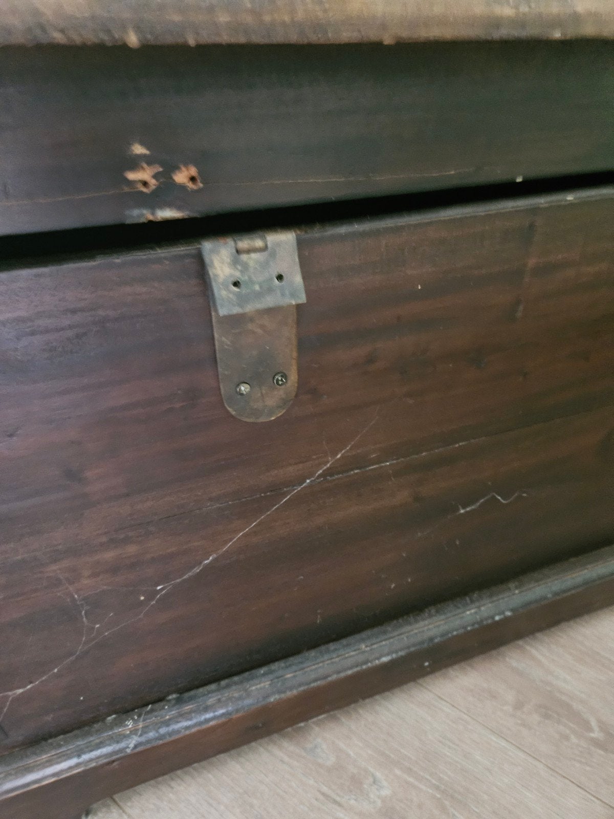oude dekenkist, Huis en Inrichting, Woonaccessoires | Kisten, Ophalen, Overige materialen, Gebruikt, 100 tot 150 cm