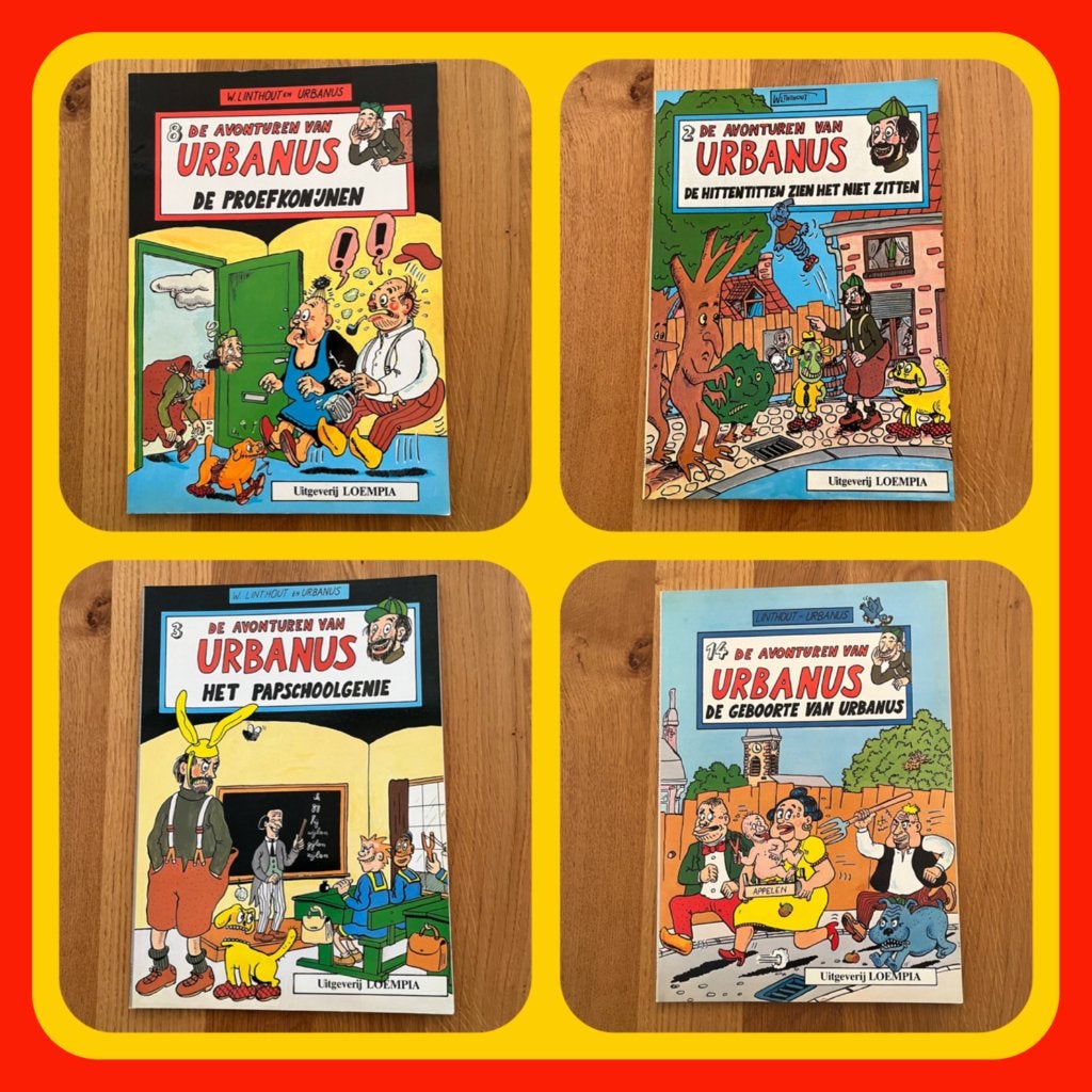 159. Urbanus stripboeken vier stuks. T, Meerdere stripboeken, Ophalen of Verzenden, Gelezen
