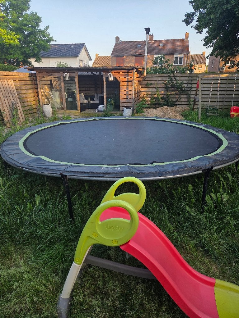 Trampoline +/- 400cm, Ophalen, Gebruikt