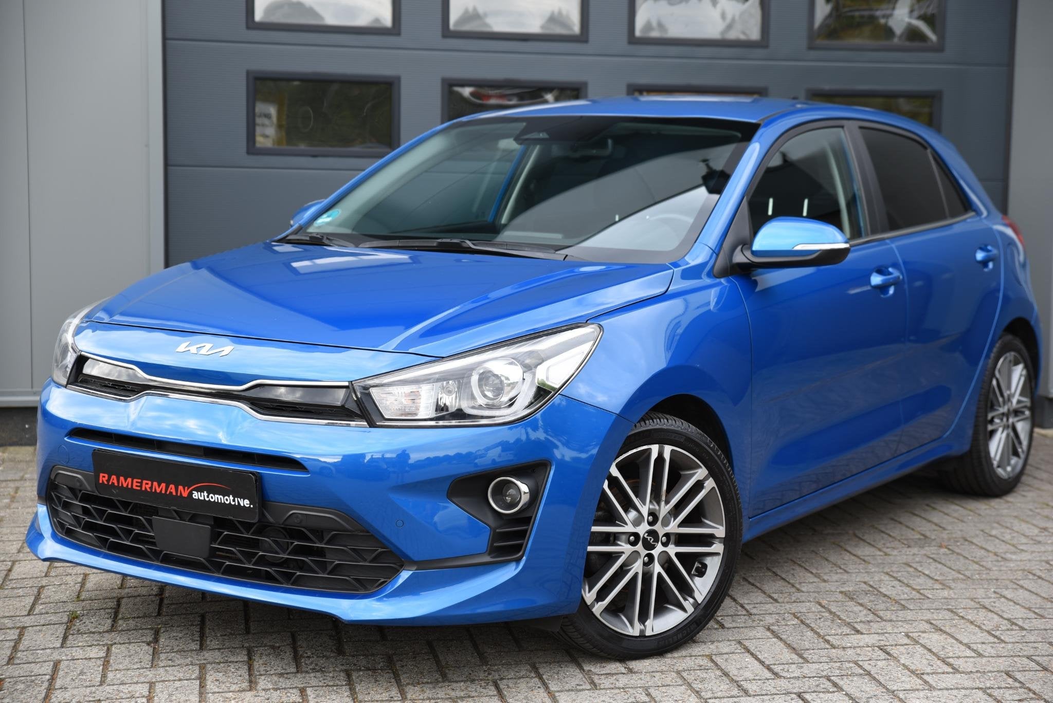 Kia Rio 1.0 TGDI DynamicPlusLine, Auto's, Voorwielaandrijving, Gebruikt, Euro 6, Blauw