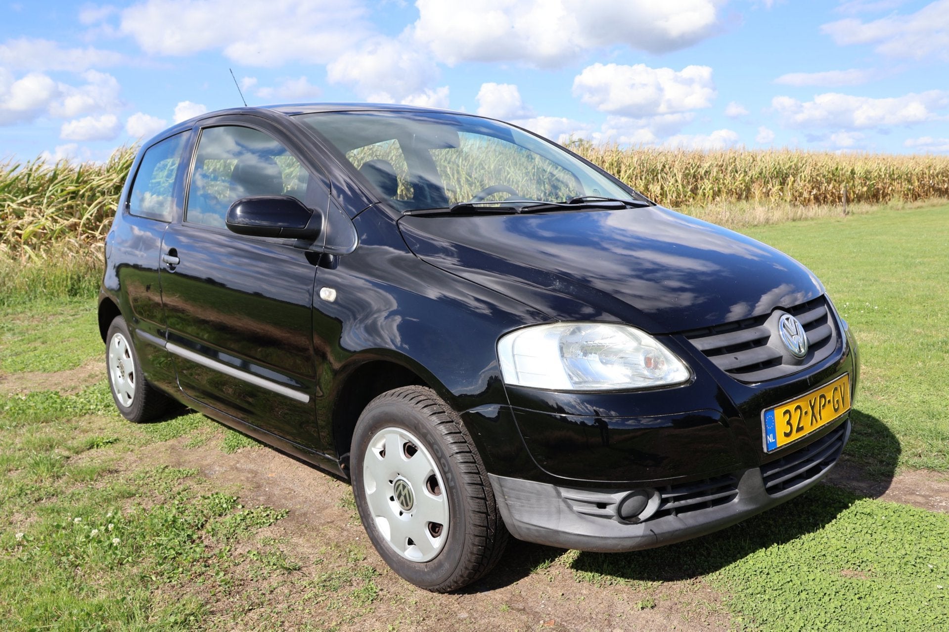Volkswagen Fox 1.2 Trendline|Trekhaak|Nieuwe APK|Airco, Auto's, Voorwielaandrijving, Stof, Zwart, 969 kg