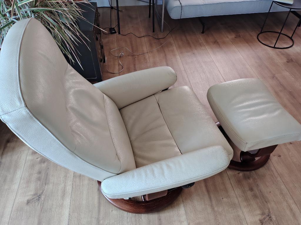 Stressless Ekorness relax stoel, Ophalen, Gebruikt, 75 tot 100 cm, Stressless