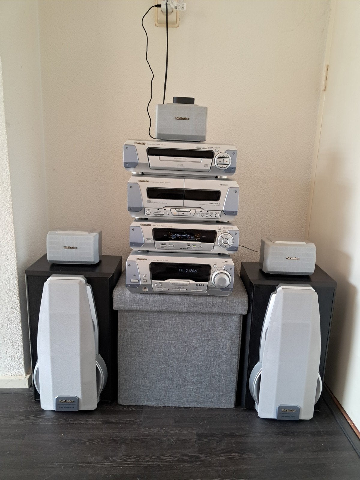 Technics Hifi  met CD, Cassette, Tuner, Versterker & Speak, Cassettedeck, Losse componenten, Zo goed als nieuw, Ophalen