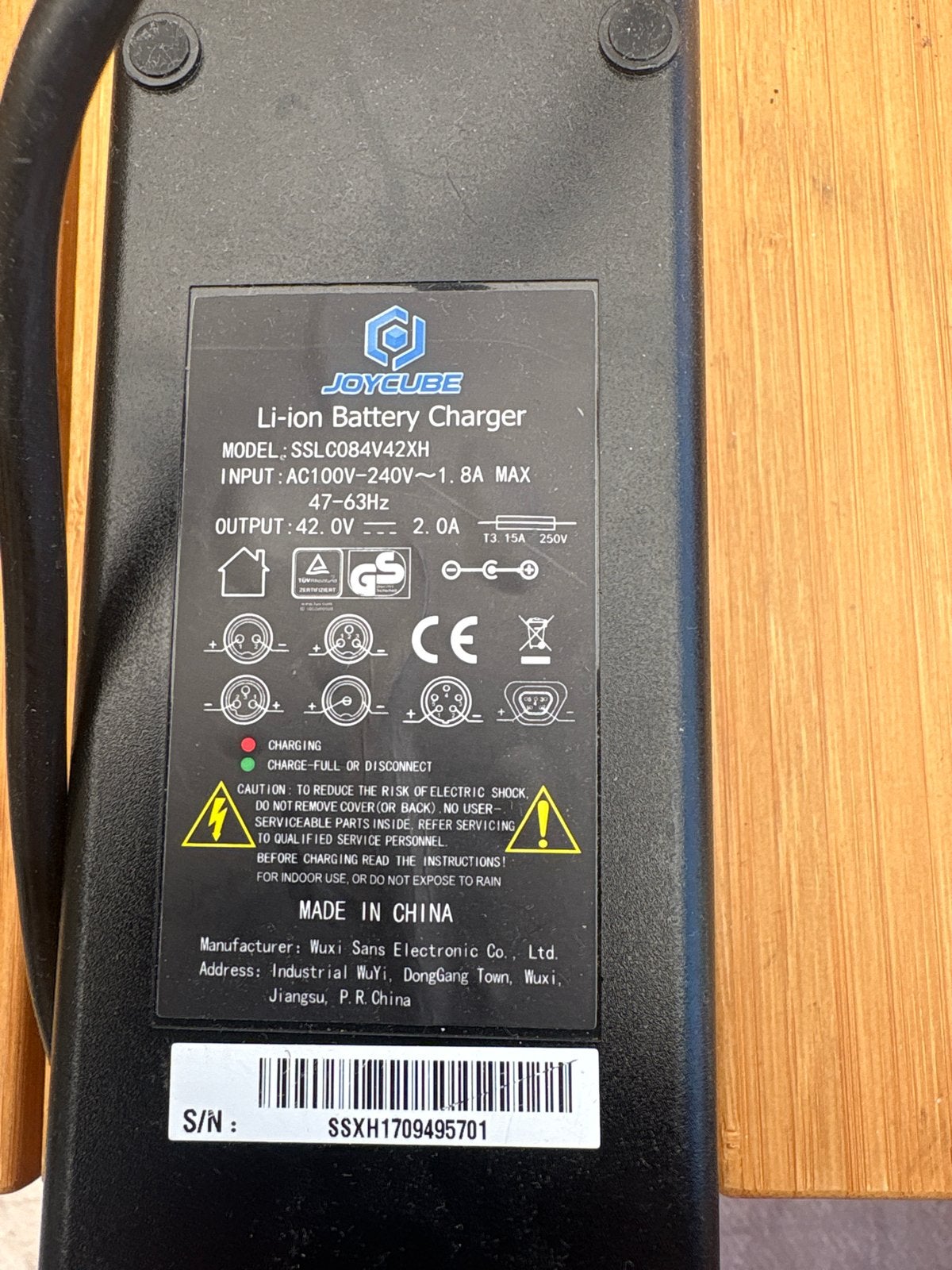 Oplader 5-polig voor Stella e-bike (42V 2A), Ophalen of Verzenden, Gebruikt